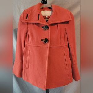 Jessica Simpson Burnt Orange/Coral Peacoat
